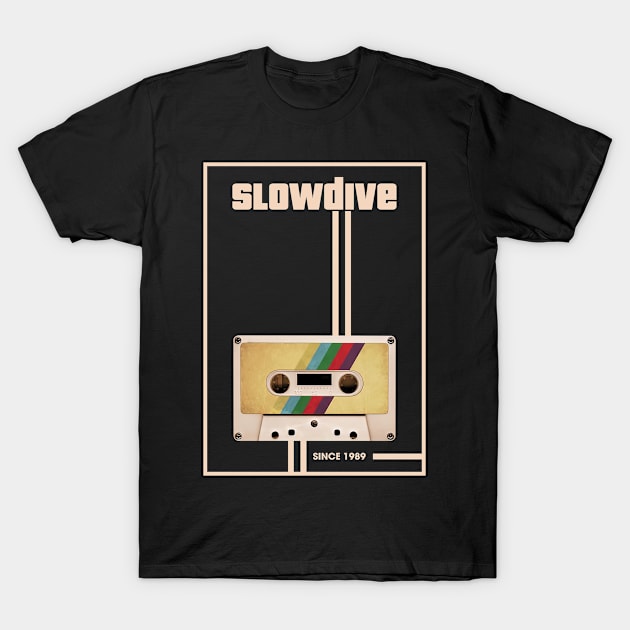 Slowdive Music Retro Cassette Tape T-Shirt by Computer Science